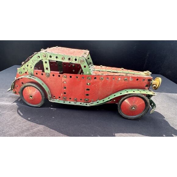 Rare Vintage Meccano scratch Car Scratch built With Key WORKS! - Picture 1 of 14